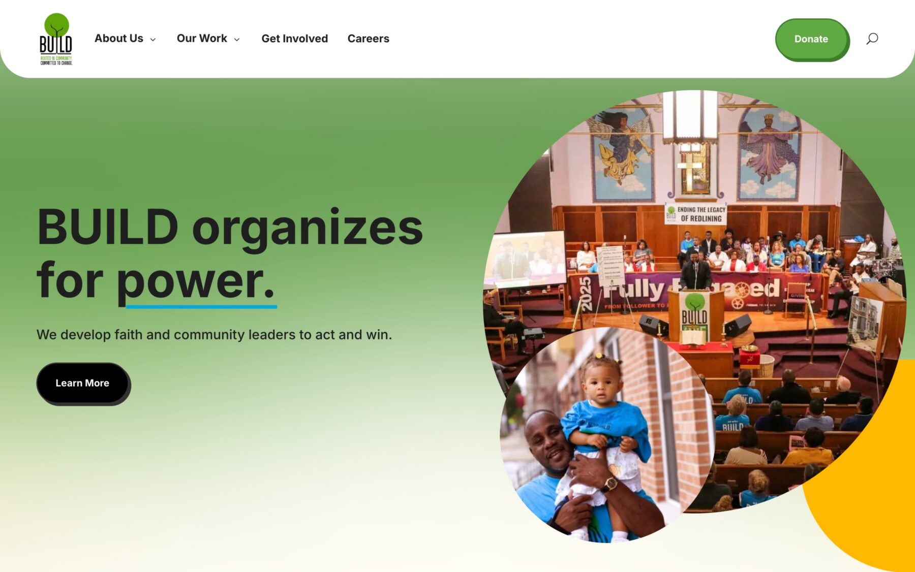 BUILD Homepage Screenshot